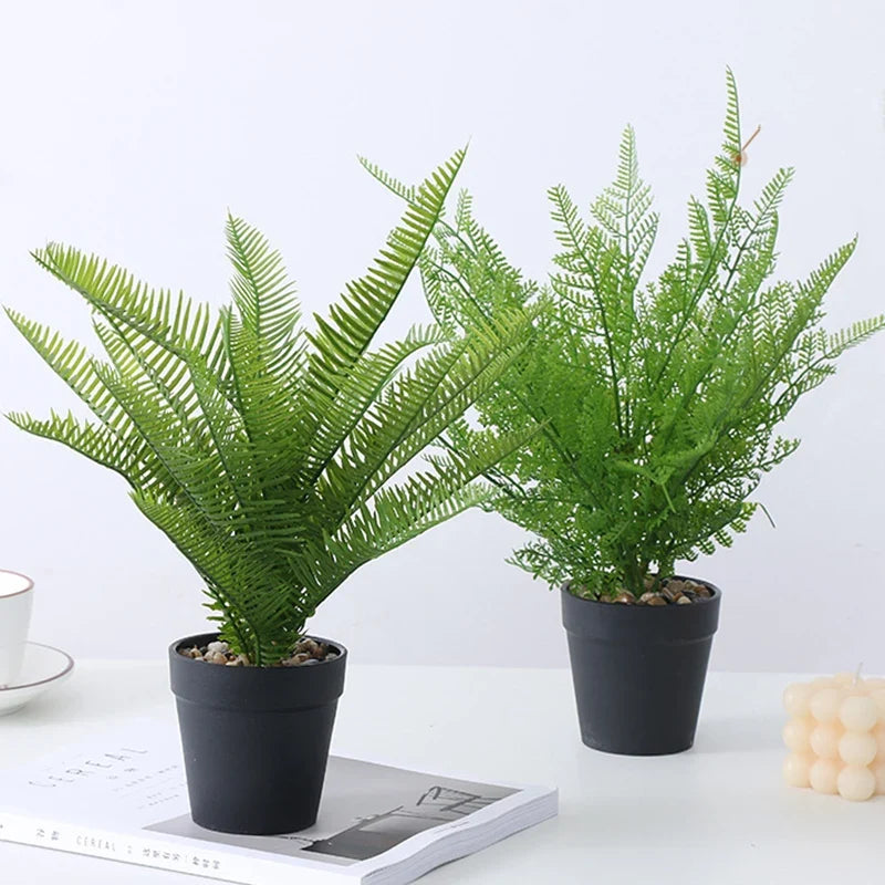 Tropical artificial banana pot plants decorations jungle realistic - view 4