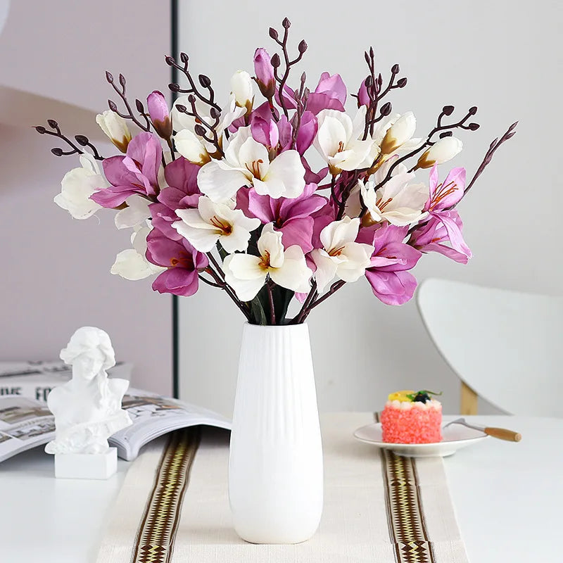 5 forks head tangpu magnolia floral decoration wedding
