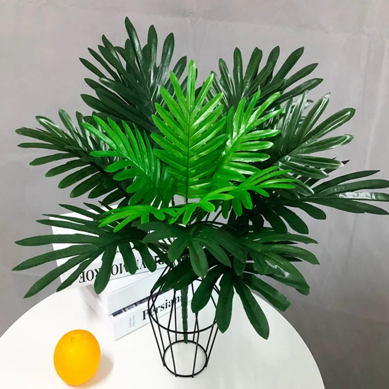 Artificial plants tropical palm leaves interior decoration - view 2