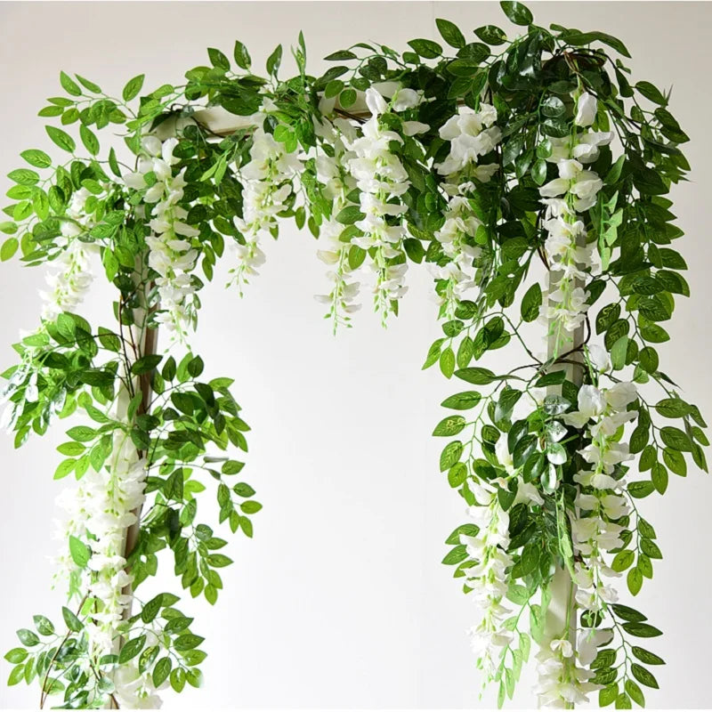Artificial glycine garland for floral and festive decoration - view 2