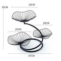 Fruit Basket, 3 Tier Fruit Basket Bowl Vegetable Organizer for Kitchen, Detachable Vegetable Storage，Fashion Fruit Bowl - Black