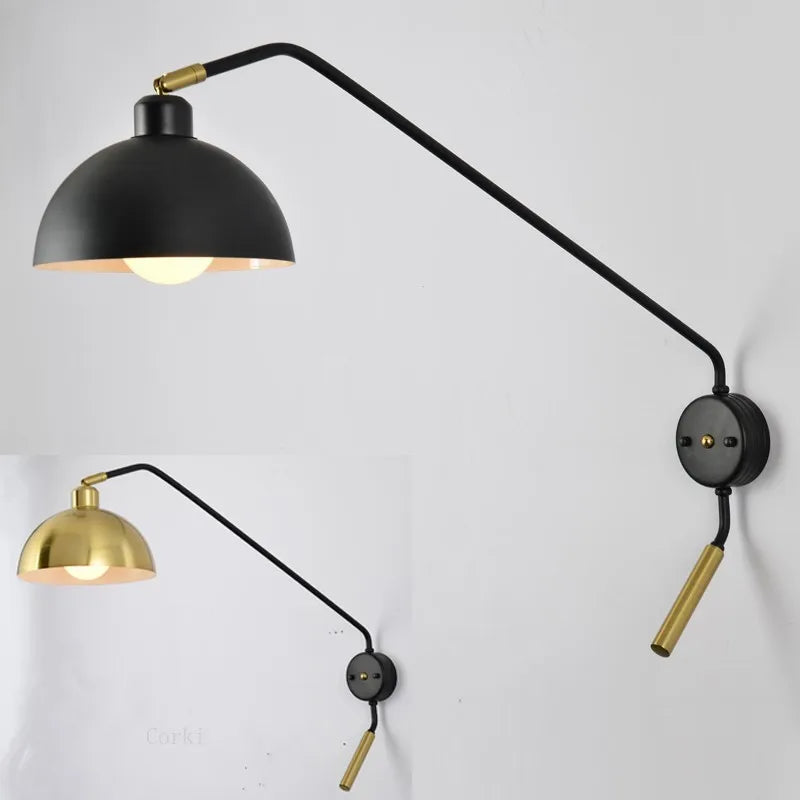 LED style vintage industrial wall sconces Nordic decor