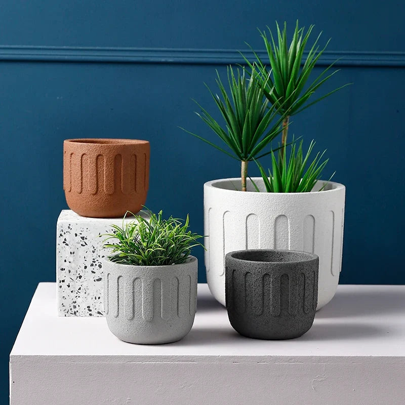 Creative silicone mould for concrete flower pot
