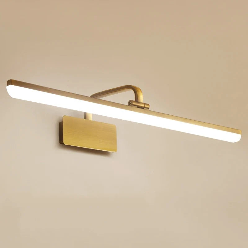Contemporary LED Wall Sconce with Decorative Mirror - Gold / Diameter 42cm