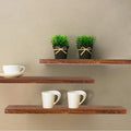 Wooden plant shelves decorative wall shelves for storage