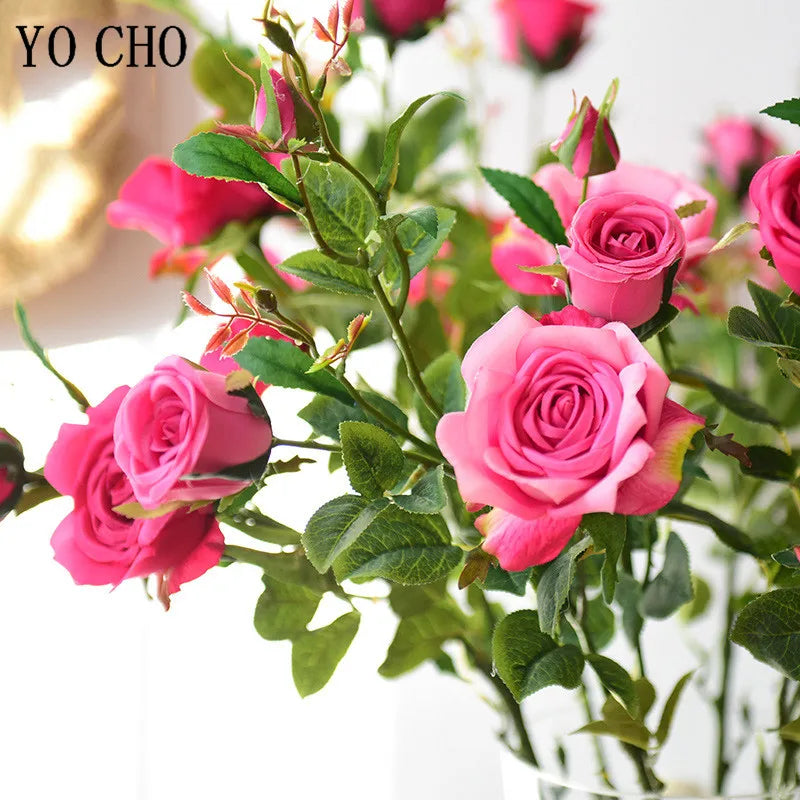 Artificial Silk Rose Flowers in 8 Color Options for Weddings - view 4