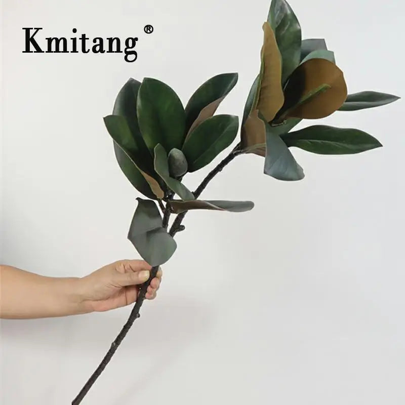Large artificial magnolia branch for interior decoration