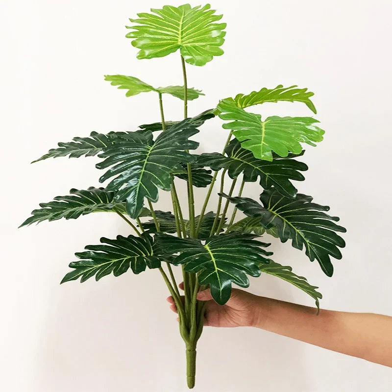 Artificial monstera plants for tropical and festive decoration - B No Pot