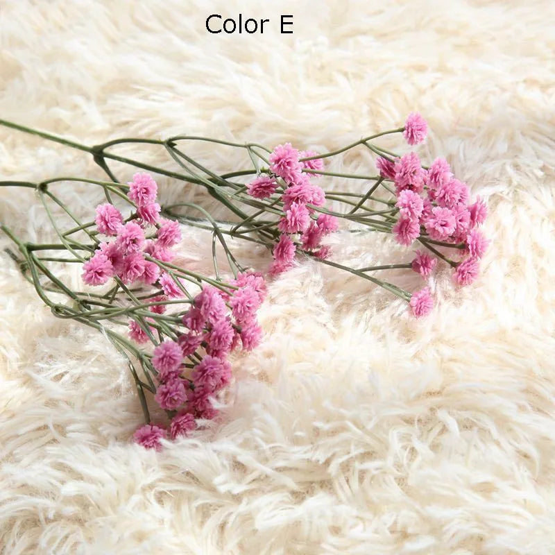 90 artificial flower heads for decorations and DIY - E
