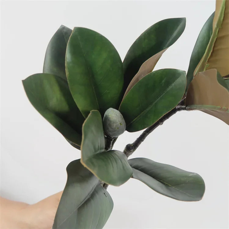 Large artificial magnolia branch for interior decoration - view 5