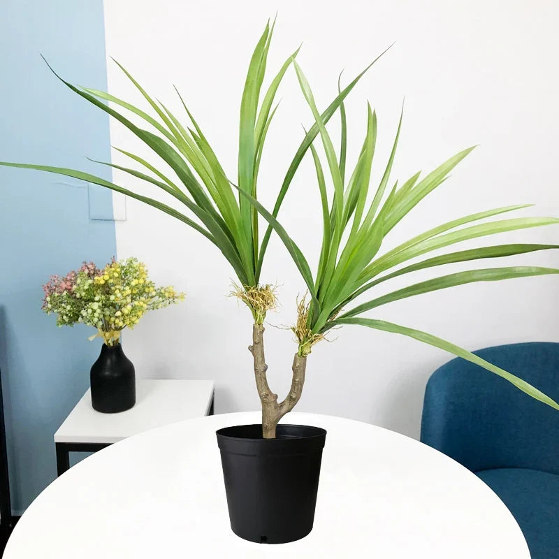 Artificial plants dracaena tropical tree in pot interior decoration - view 3