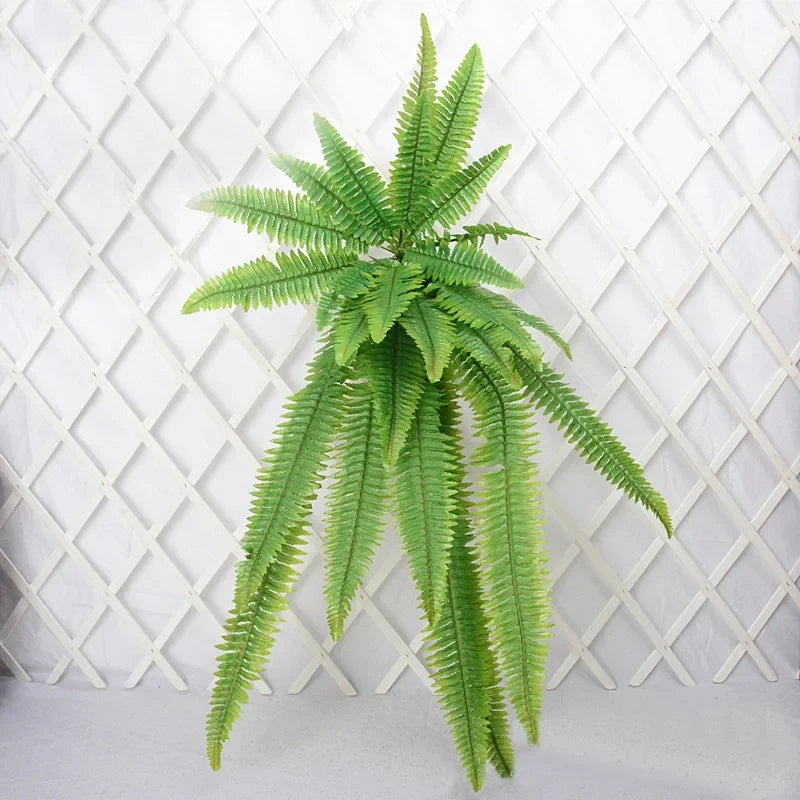 Artificial plants suspended large tropical plants in decorative rattan - view 5