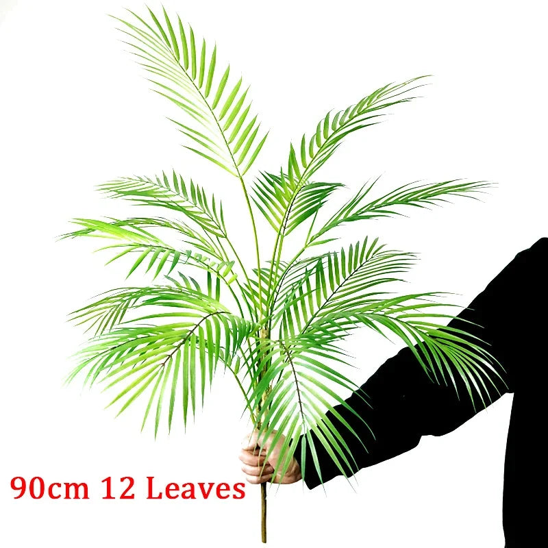 Large Artificial Palm Tree, 80 to 98 cm, Up to 18 Leaves - 90cm 12 feuilles
