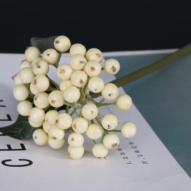 Artificial latex flower for realistic floral decoration - Baie blanche