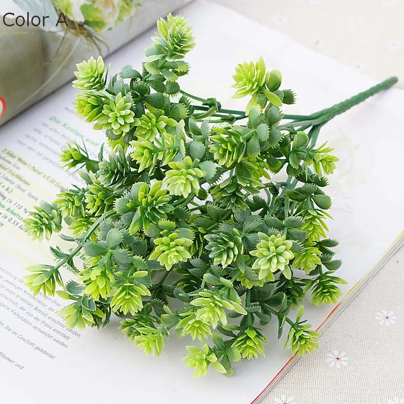 28 artificial succulent plant heads for decoration wedding garden - view 3