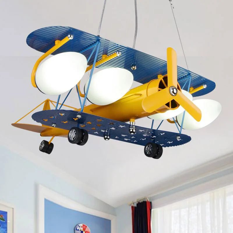 Led pendant light in the shape of a child's plane 2023 - view 2