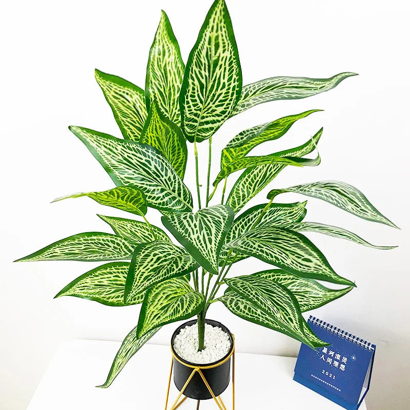 Artificial plant tropical monstera with decorative leaves for indoor garden - view 3