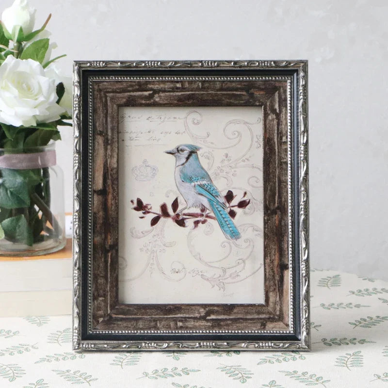 Photo frame retro solid wood for family decoration - view 4