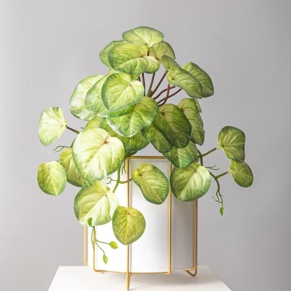 Artificial plants suspended in rattan for interior decoration - view 5