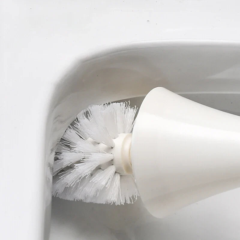 Quick drain toilet brush practical cleaning tool - view 3