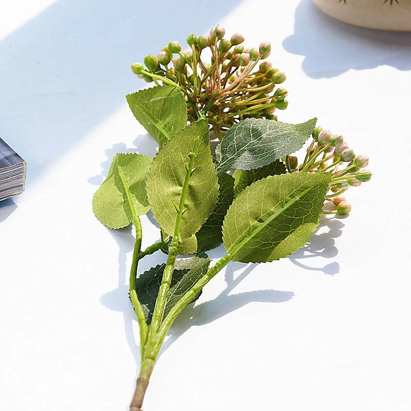 Artificial hortensia berries branch for floral decoration - view 6