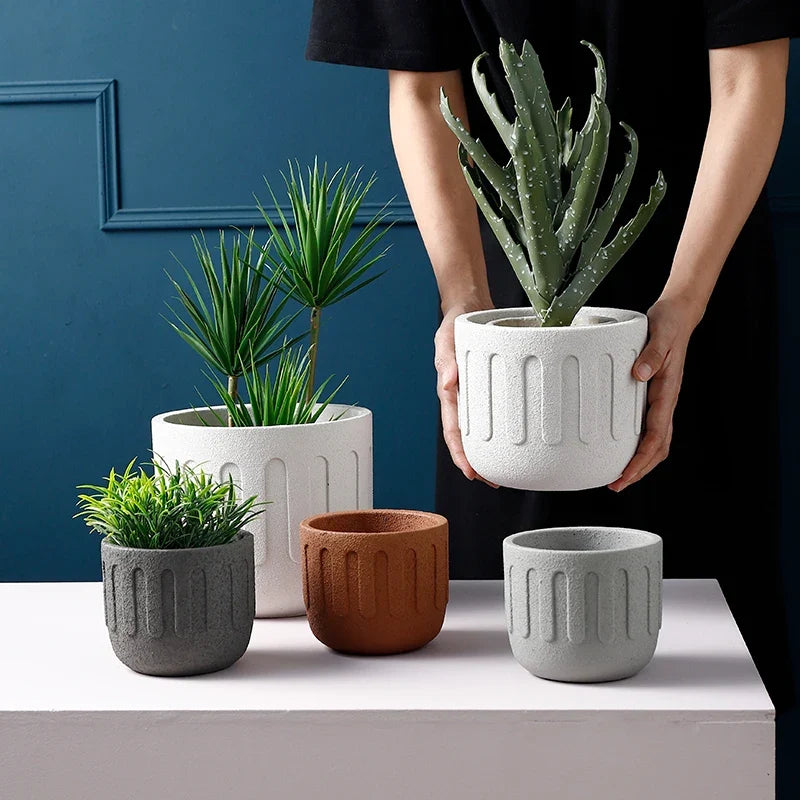 Creative silicone mould for concrete flower pot - view 2