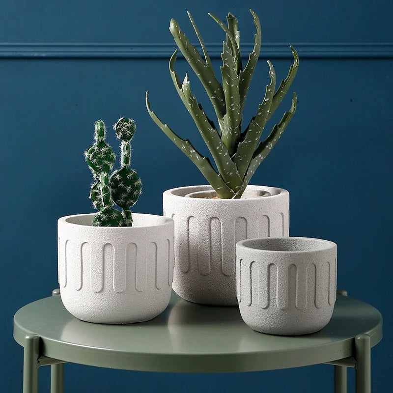 Creative silicone mould for concrete flower pot - view 3