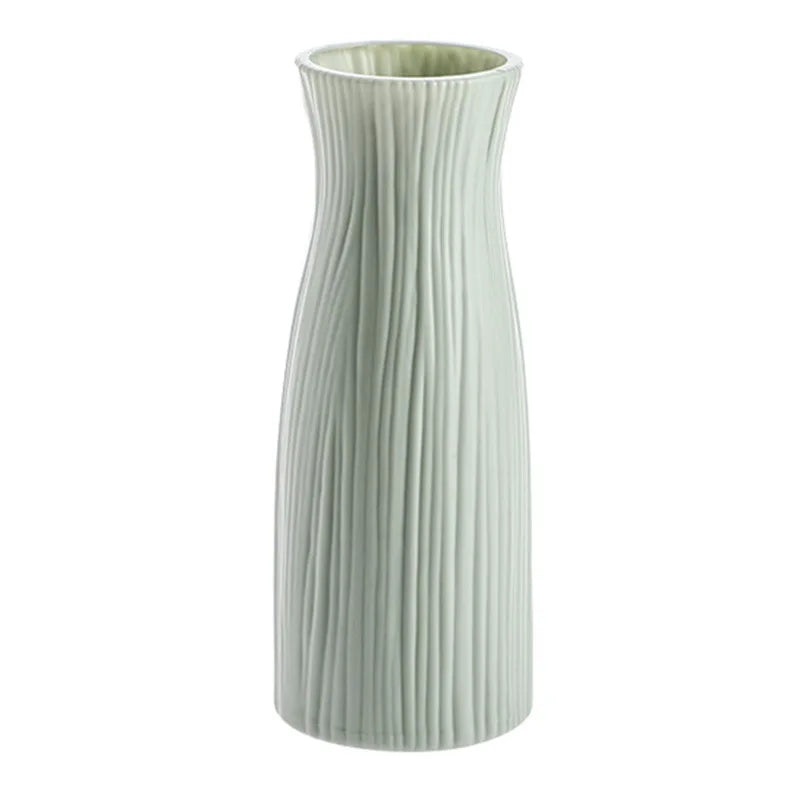 Nordic Style Plastic Vase Ornaments, Flower Arrangement, Home Living Room Decoration, Dried Flower Creative Art, Desktop decor - 3503 green