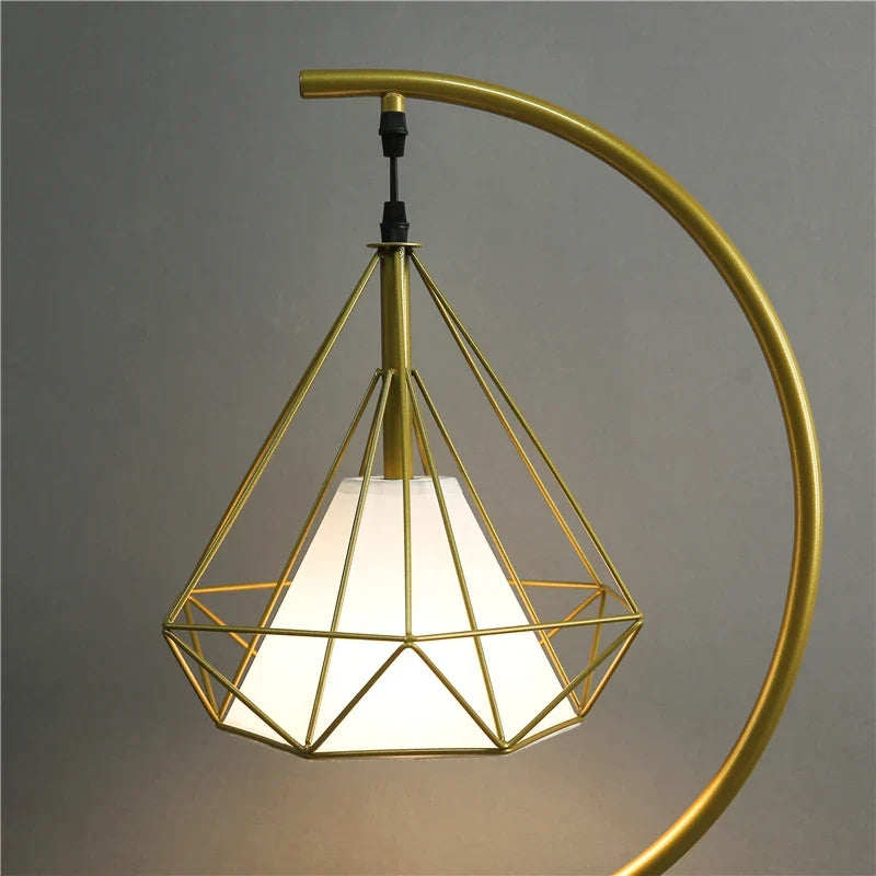 Modern led floor lamp in wrought iron elegant Nordic design - view 5