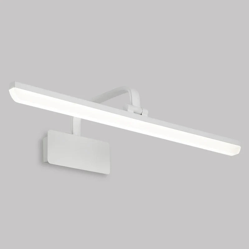 Contemporary LED Wall Sconce with Decorative Mirror - White / Diameter 42cm