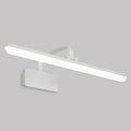 Contemporary LED Wall Sconce with Decorative Mirror - White / Diameter 42cm