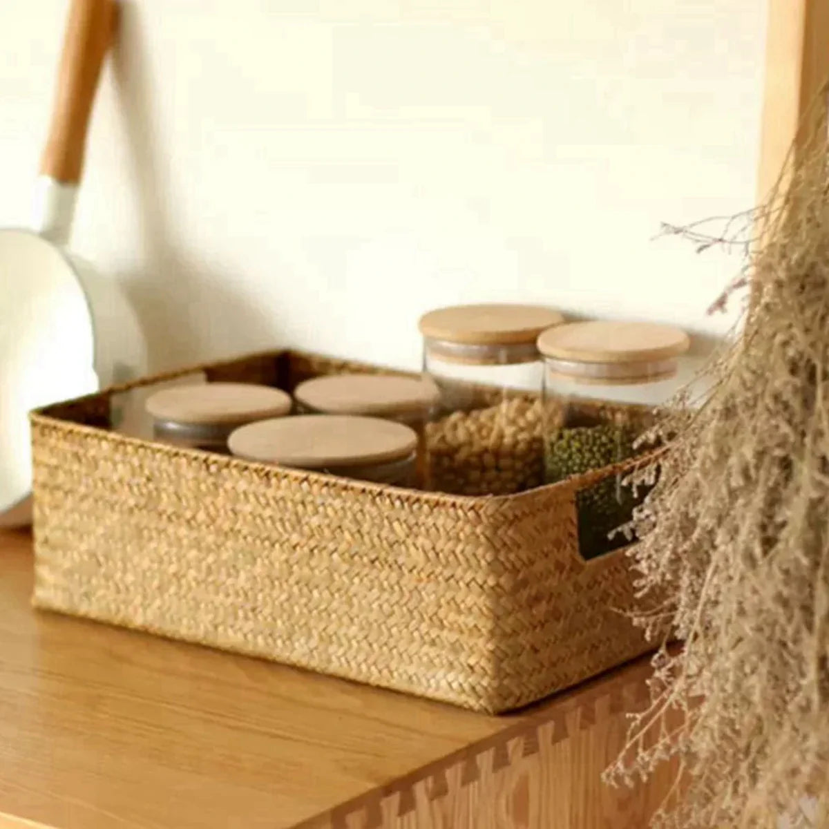 Woven sea-ring basket for storage and decoration - view 4