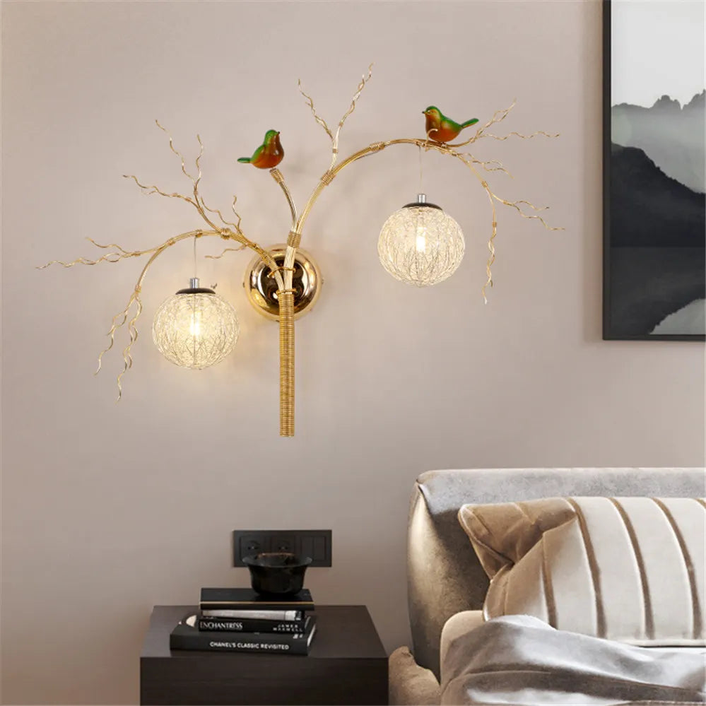 Art decorative wall sconce in aluminium for romantic lighting
