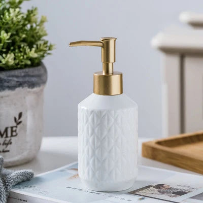 Ceramic liquid soap dispensers for bathroom gift - B