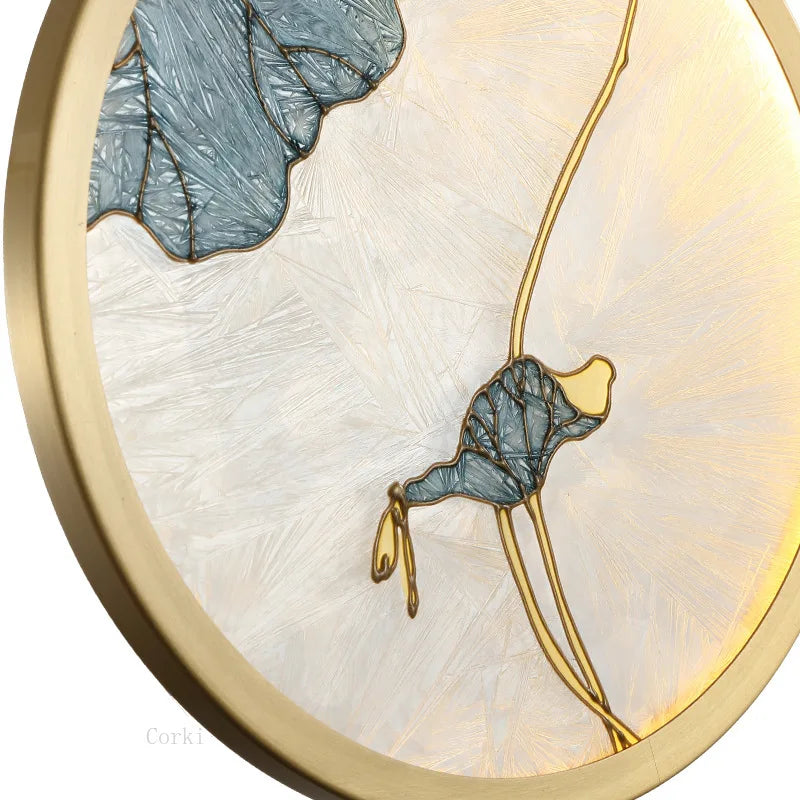 Chinese style glass pendant light for modern interior decoration - view 5