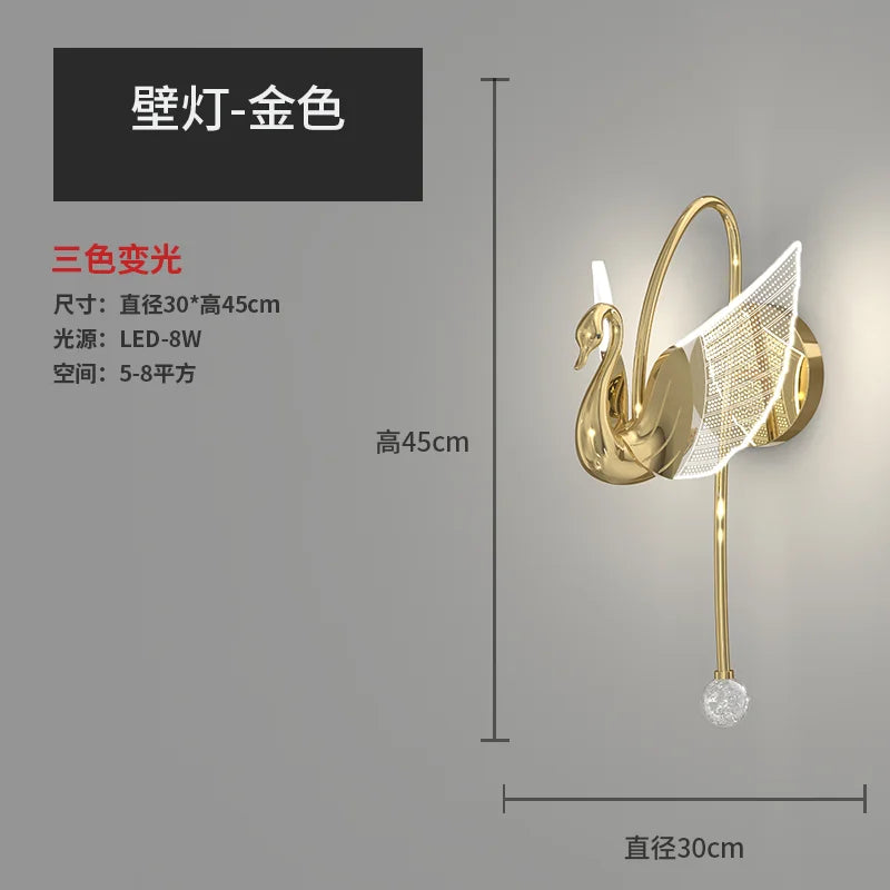 Nordic LED wall sconce design luxury for elegant interior - Style A