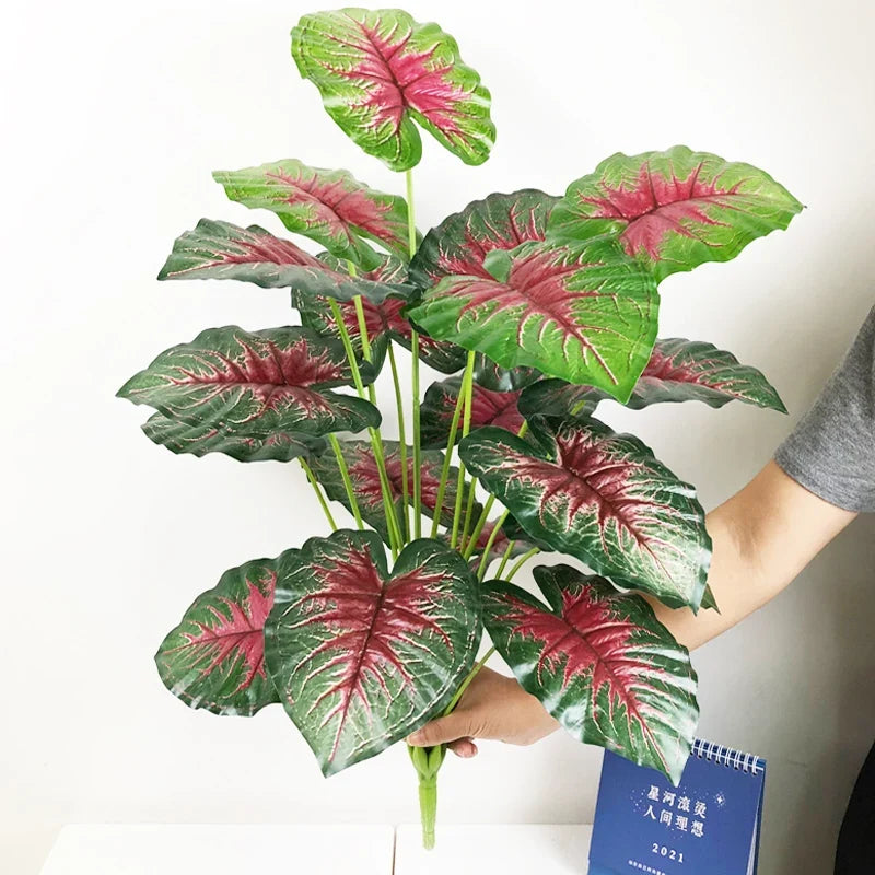 Tropical leaves monstera artificial palm for interior decoration