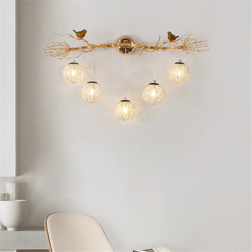 Art decorative wall sconce in aluminium for romantic lighting - view 3