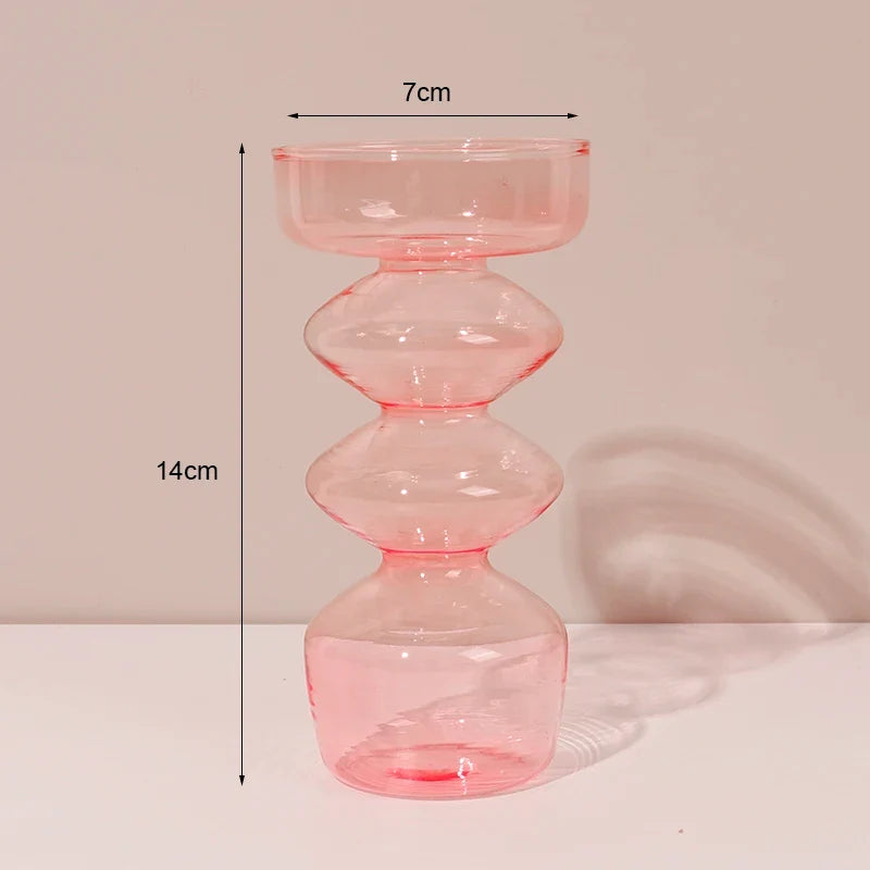 Classic retro glass candlesticks for wedding and interior decoration - 009-3