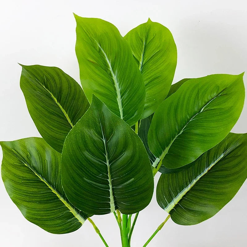 Artificial plants tropical monstera for interior and exterior decoration - B / 55cm 12 Heads