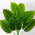 Artificial plants tropical monstera for interior and exterior decoration - B / 55cm 12 Heads