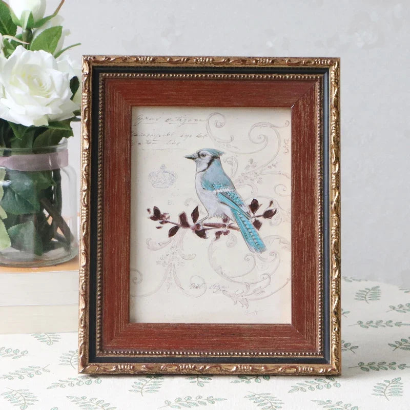 Photo frame retro solid wood for family decoration - view 2