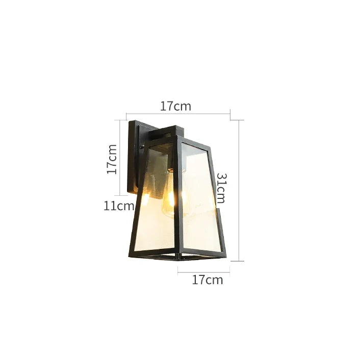 Aluminum Outdoor Wall Sconce Light Fixture - 002