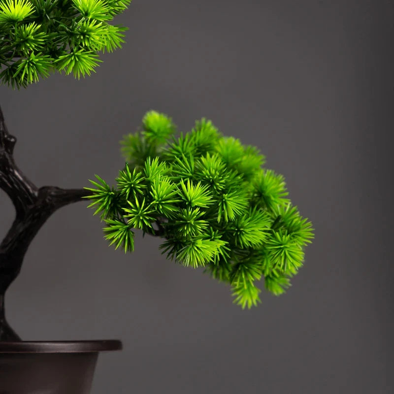 Artificial bonsai pine plants plastic decorative for indoor - view 4