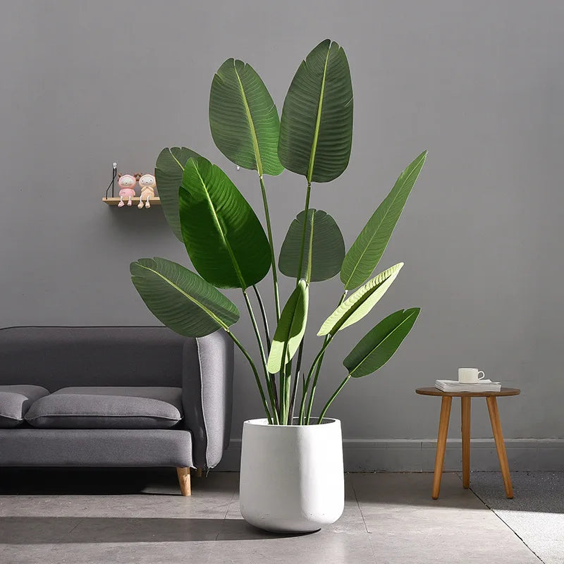 Large artificial tropical foliage for wedding decoration