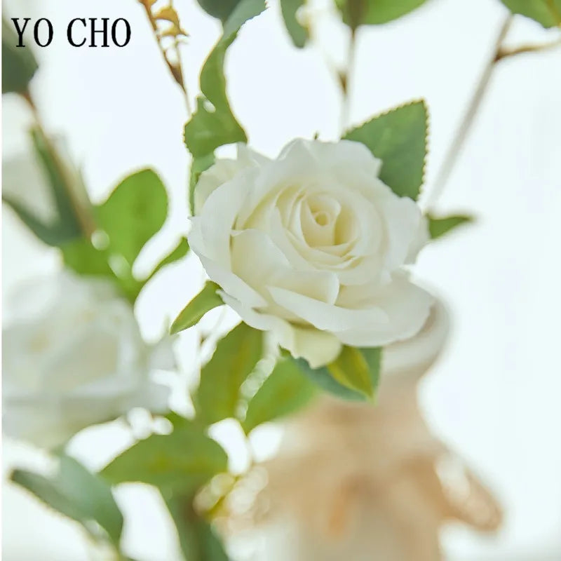 Artificial Silk Rose Flowers in 8 Color Options for Weddings - view 5