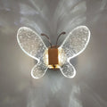 Wall sconce butterfly in modern crystal for interior decoration - Cool White