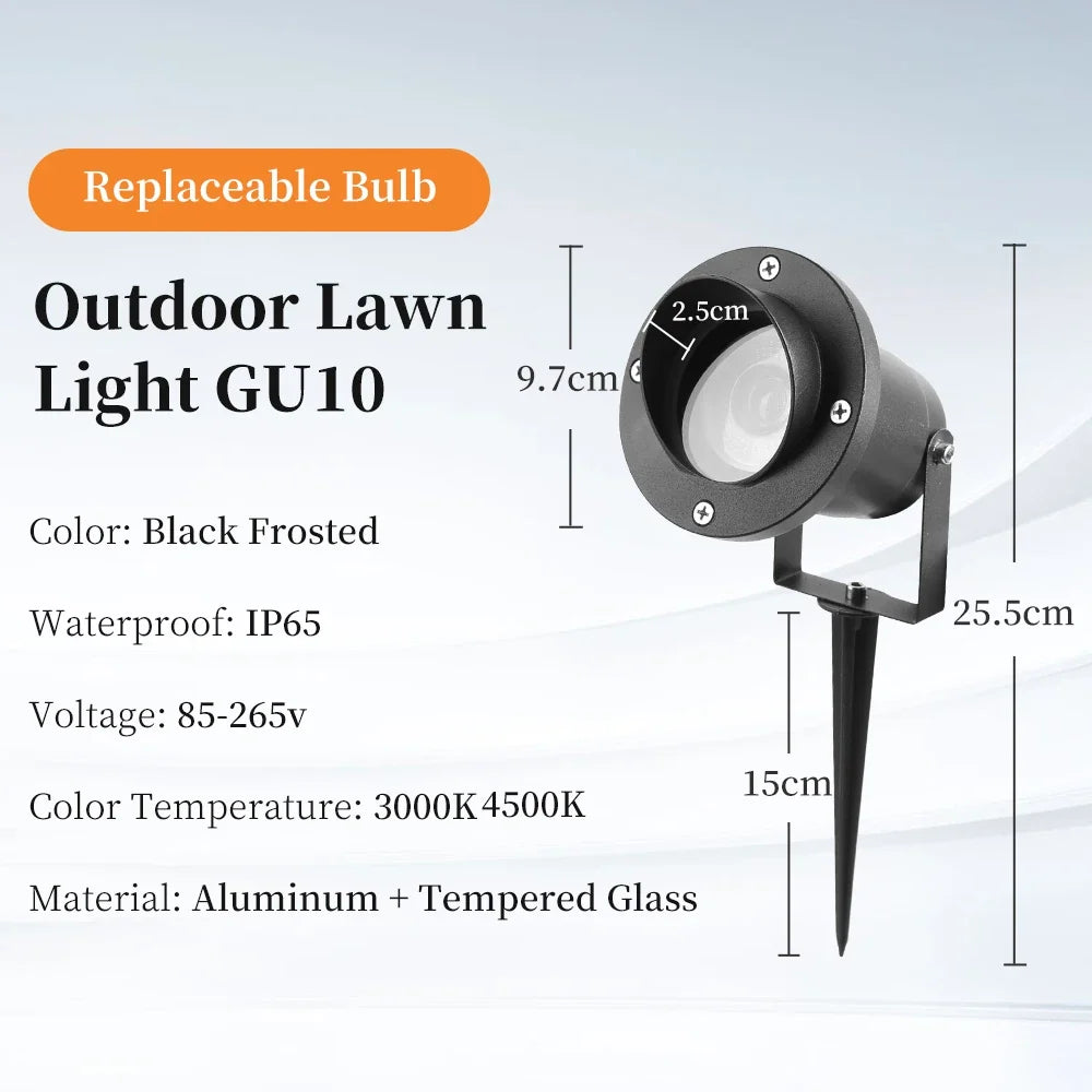 Outdoor led lamp for garden waterproof and decorative landscaped lighting - Warm White / Type B / 5 pieces from China