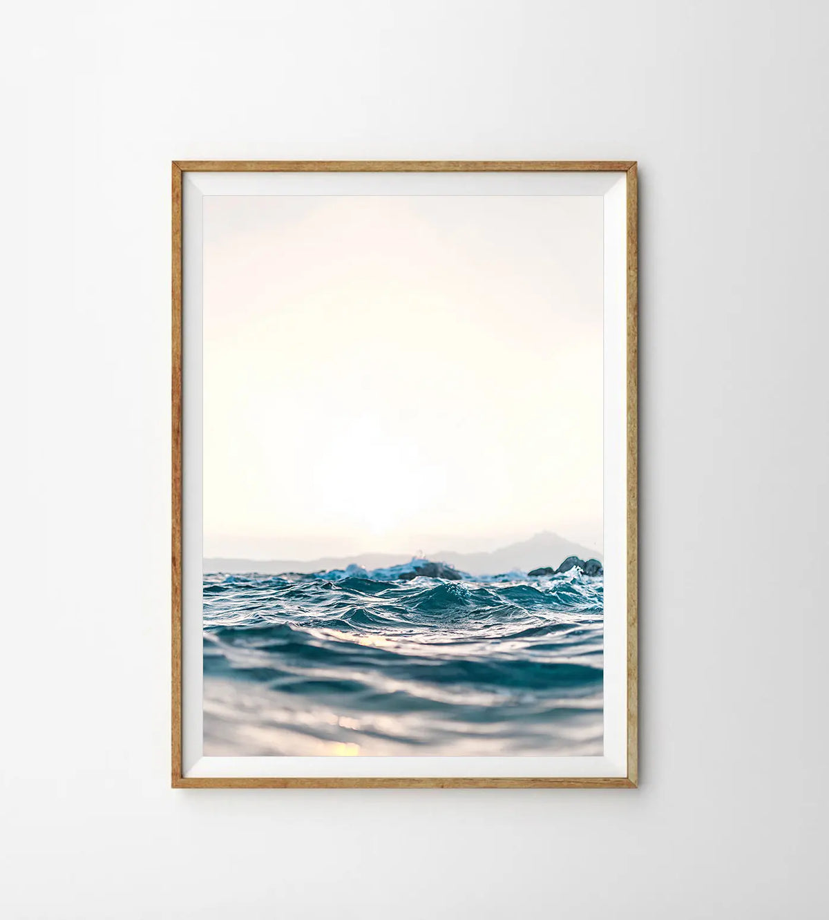 Ocean wave photo poster marine landscape interior decoration - 30X45cm Unframed / 10