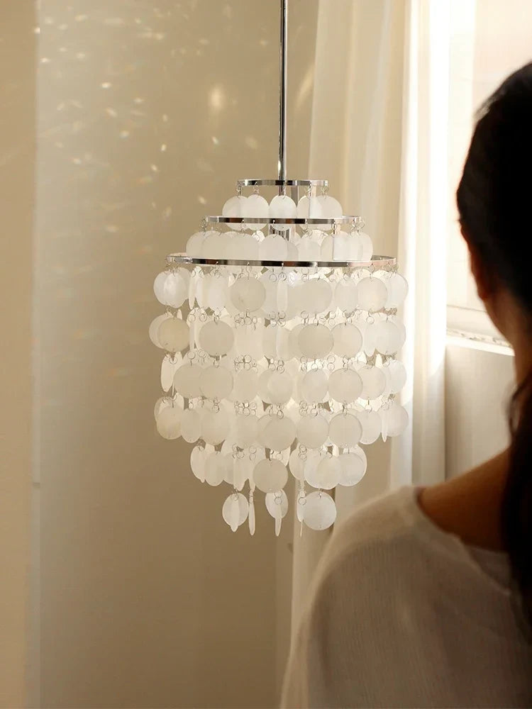 French style shell chandelier for elegant interior - view 4